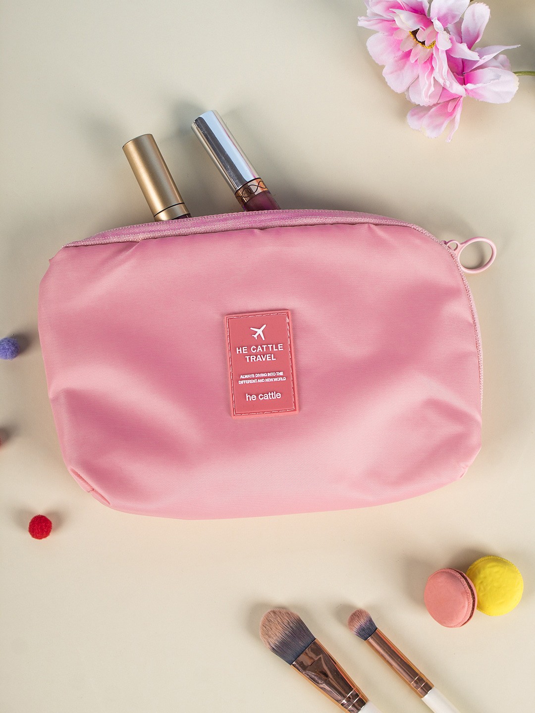 

MARKET99 Pink Waterproof Multipurpose Travel Makeup Organiser