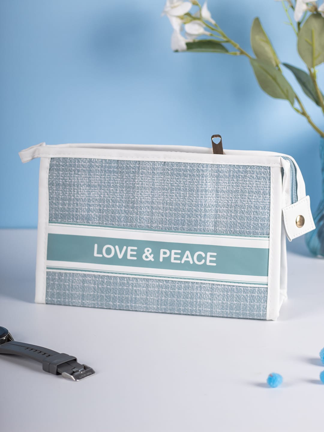 

MARKET99 Printed Multipurpose Travel Pouch, Grey