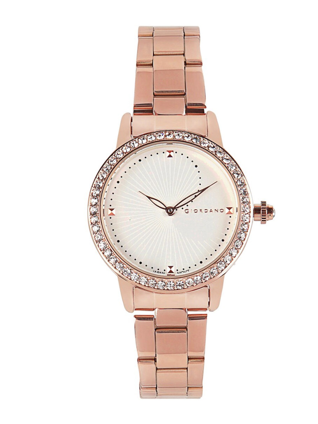

GIORDANO Women Stainless Steel Bracelet Analogue Light Powered Watch GZ-60046-33, White