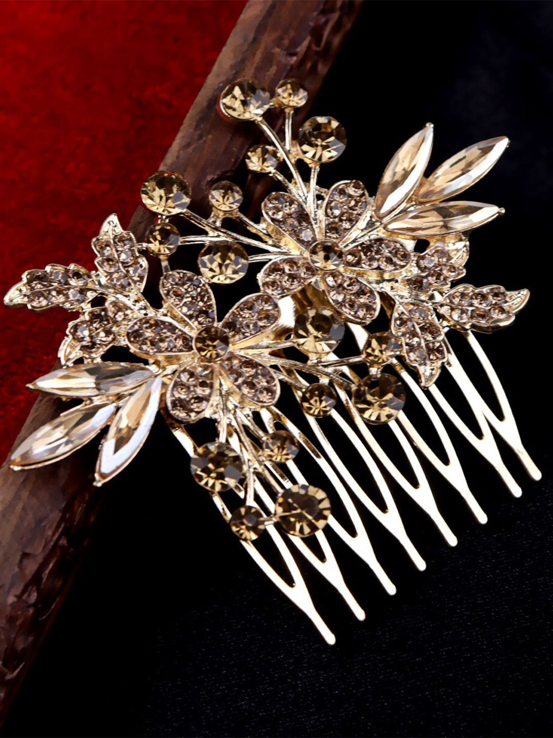 

Krelin Women Embellished Comb Pin, Gold