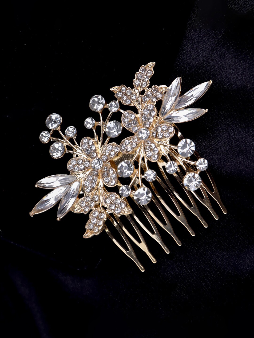 

Krelin Women Embellished Comb Pin, Rose gold