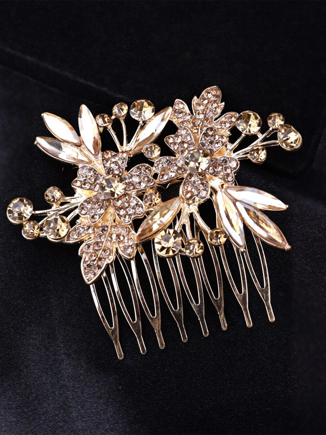 

Krelin Women Embellished Comb Pin, Gold