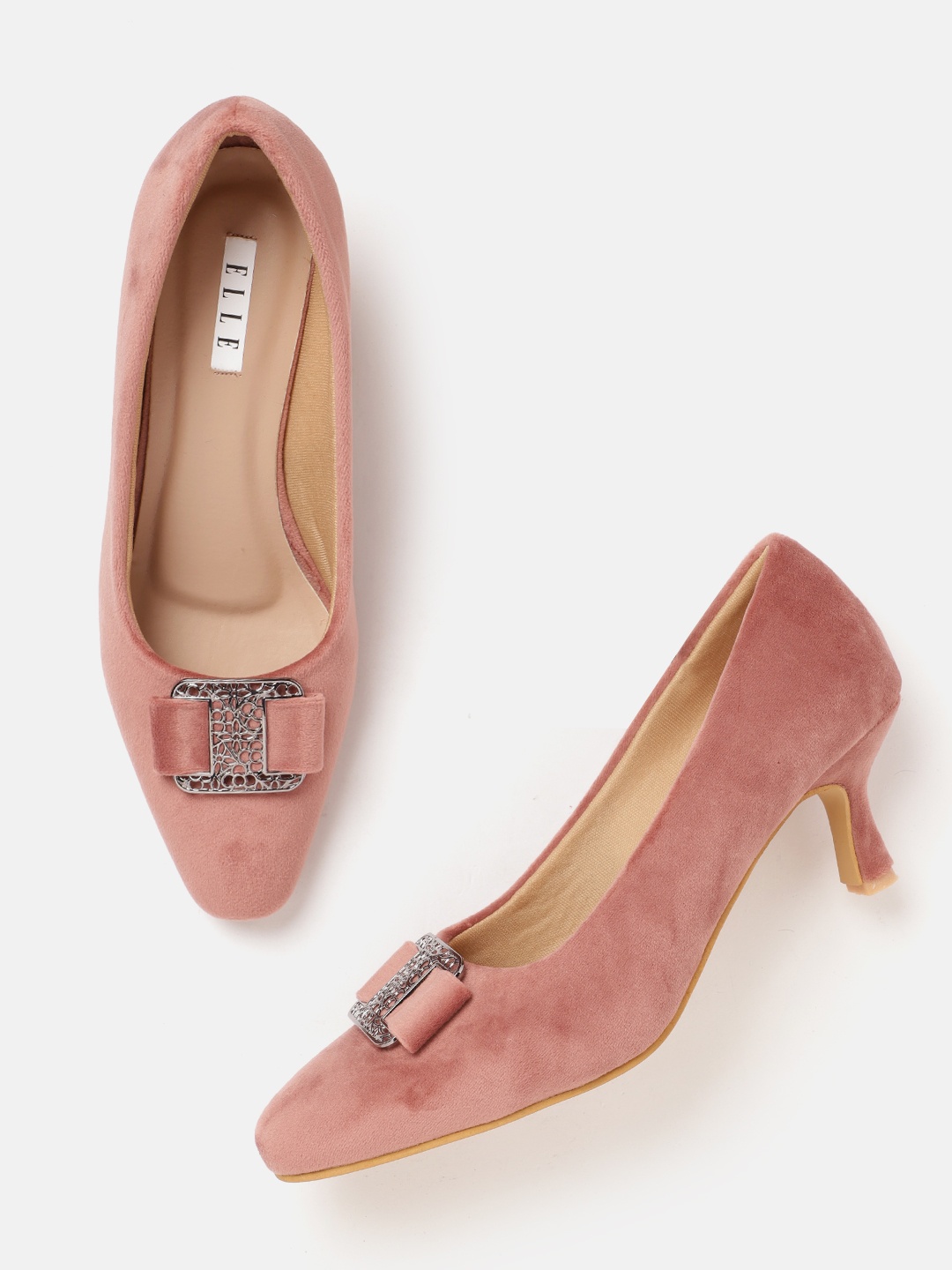 

ELLE Women Kitten Heel Pumps, Rose