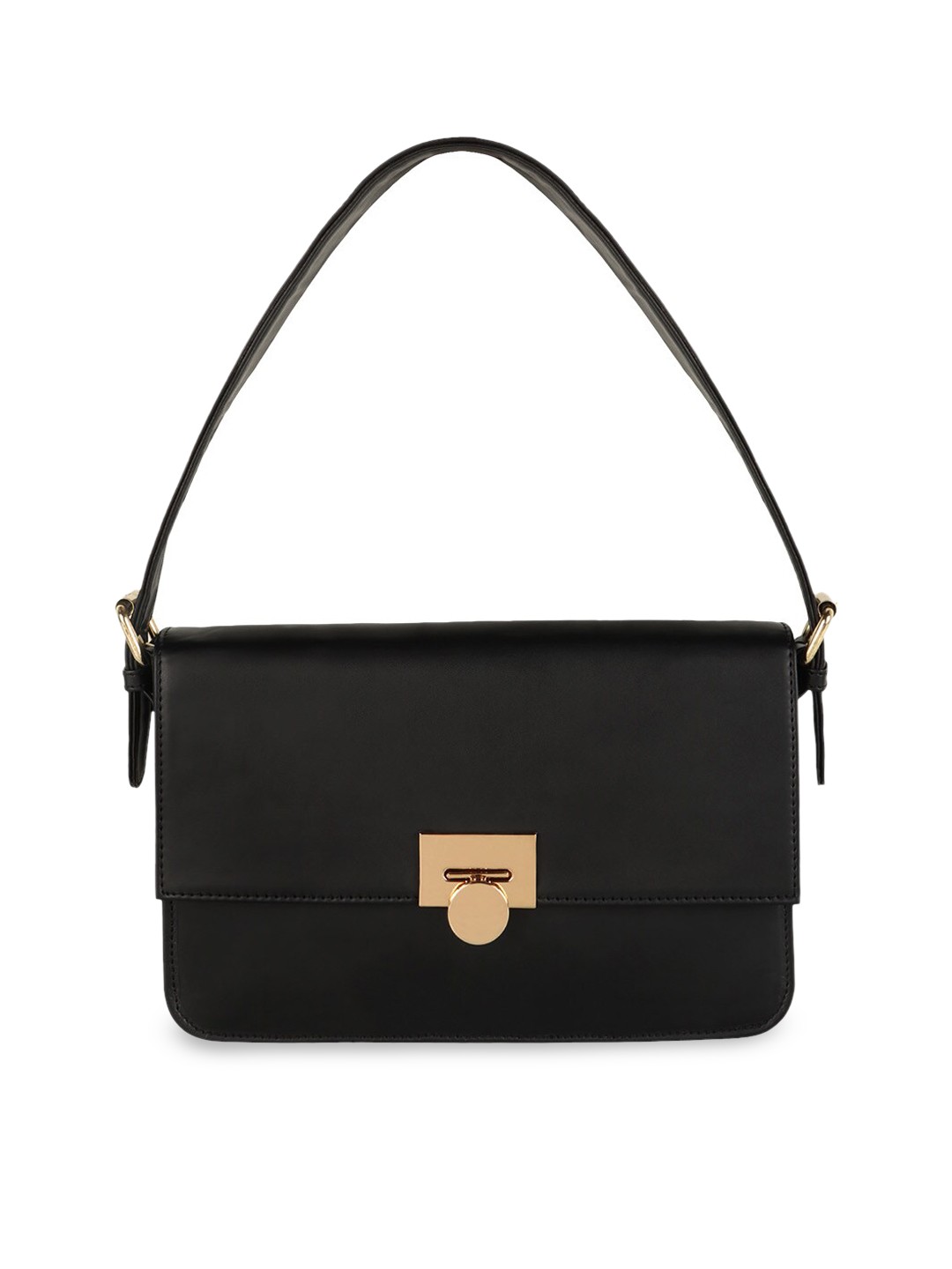 

FERROCCIO Structured Shoulder Bag, Black