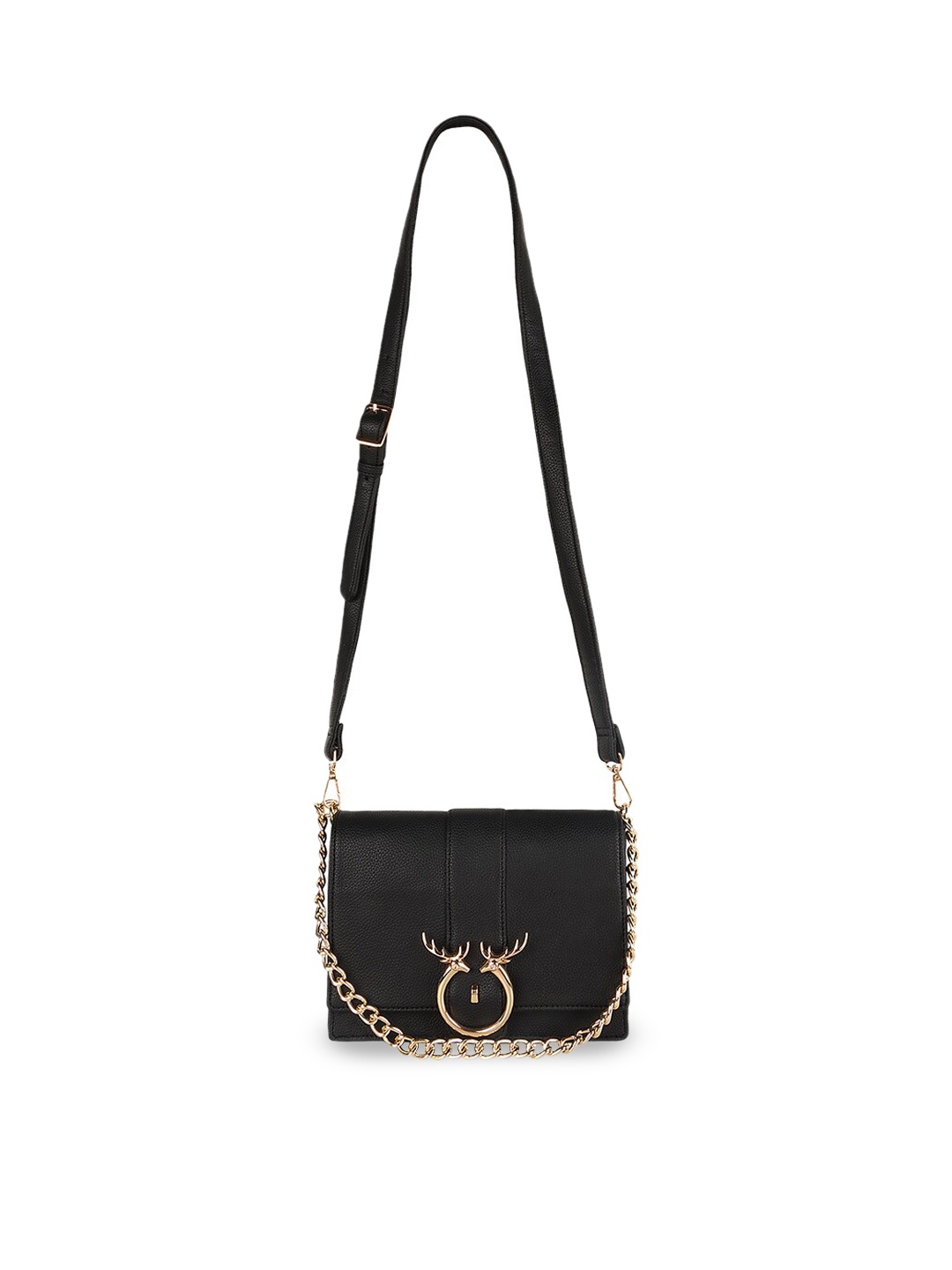 

FERROCCIO Structured Sling Bag, Black