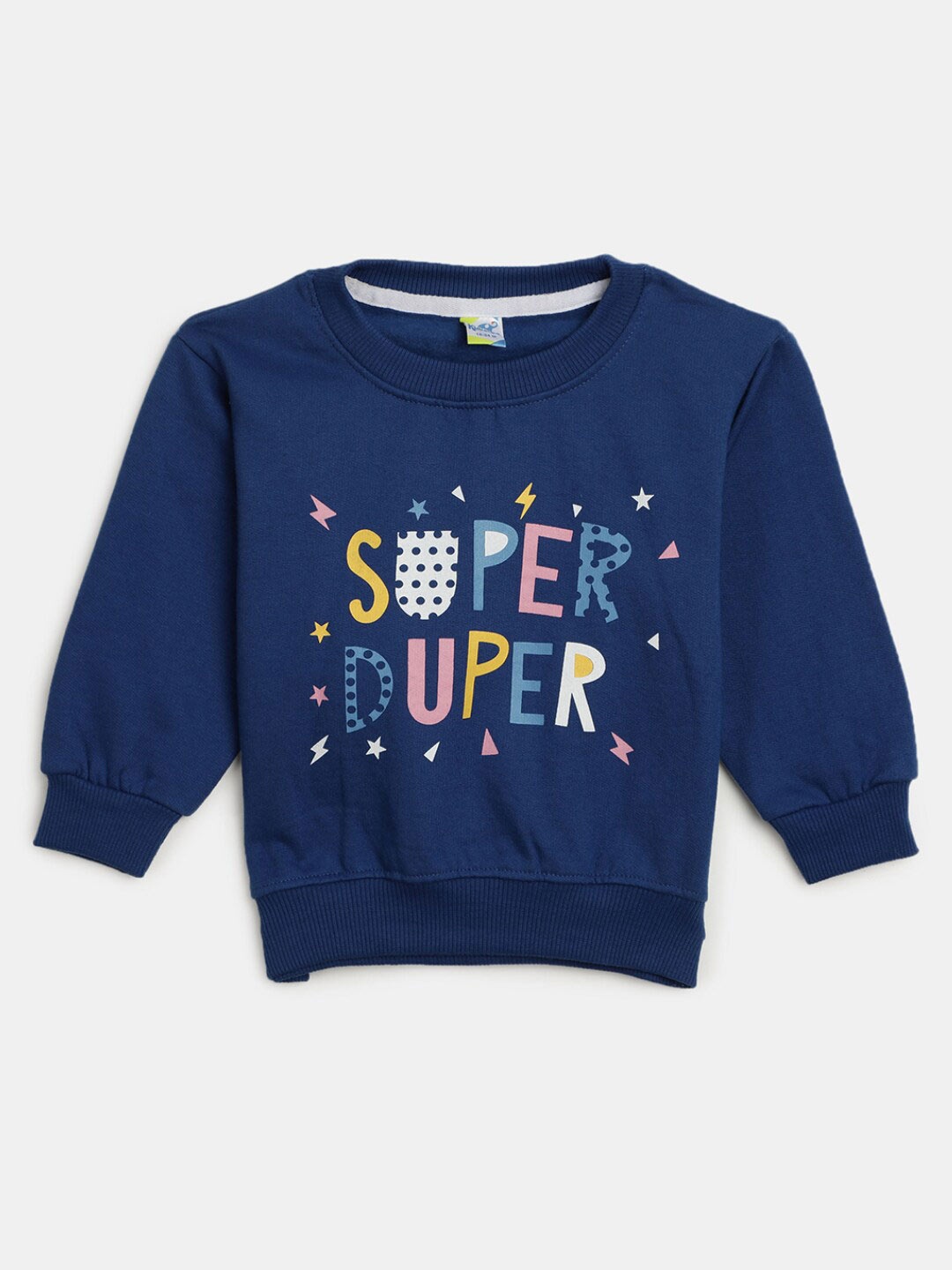 

V-Mart Infant Printed Cotton Round Neck Sweatshirt, Blue