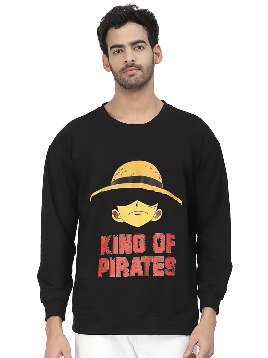 

PAUSE SPORT Typography Printed Cotton Sweatshirt, Black