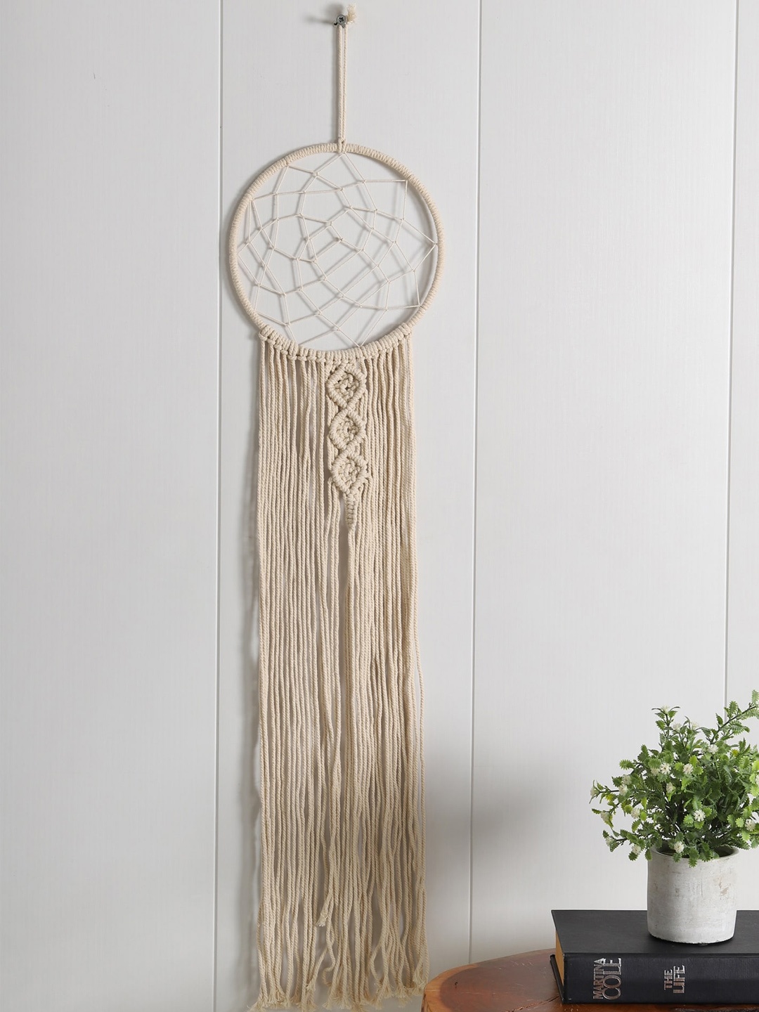 

HANDICRAFT PALACE Beige Bohemian Sun Macrame Tapestry Tassel Wall Hanging