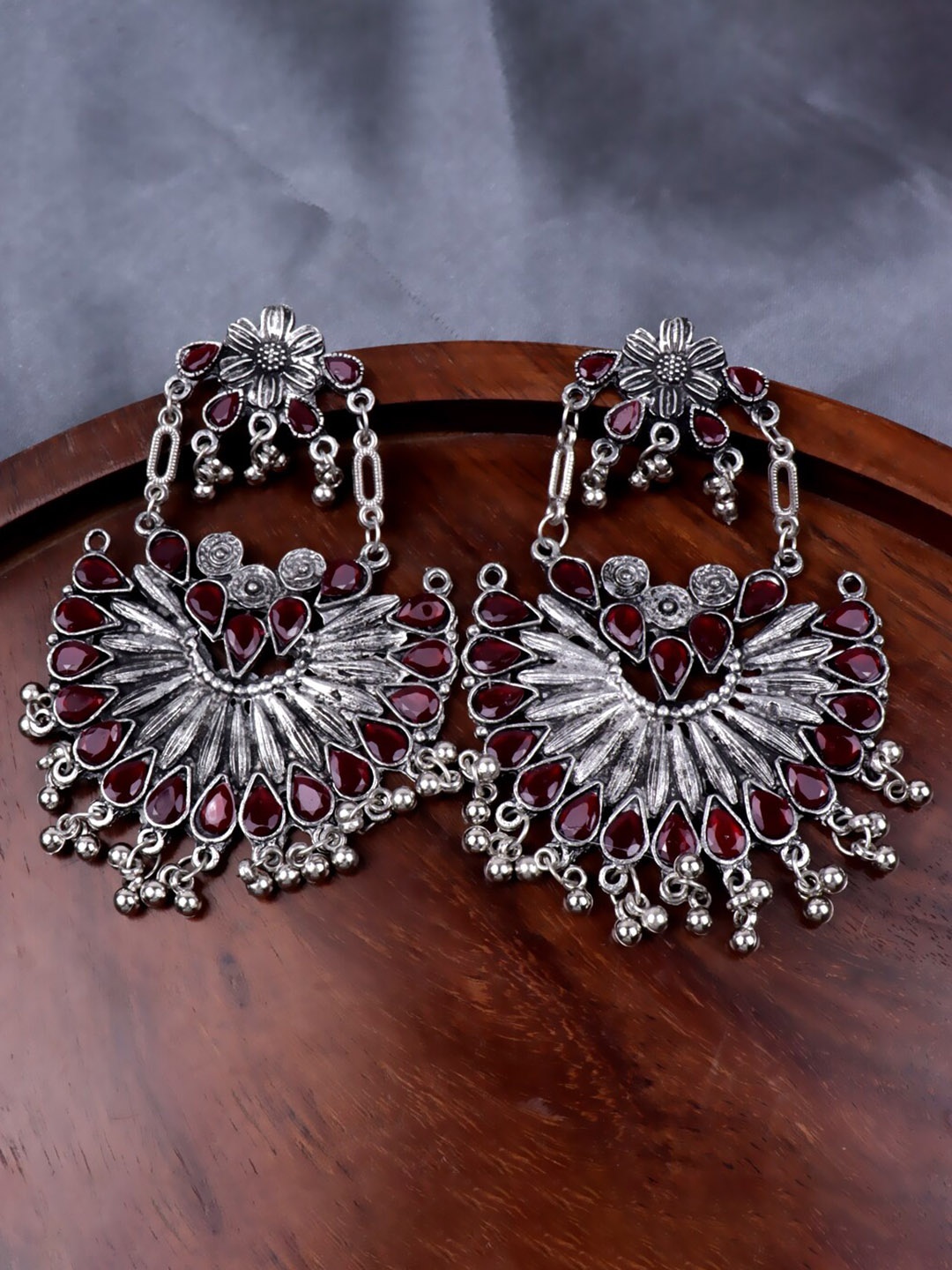 

Krelin Silver-Plated Classic Chandbalis Earrings