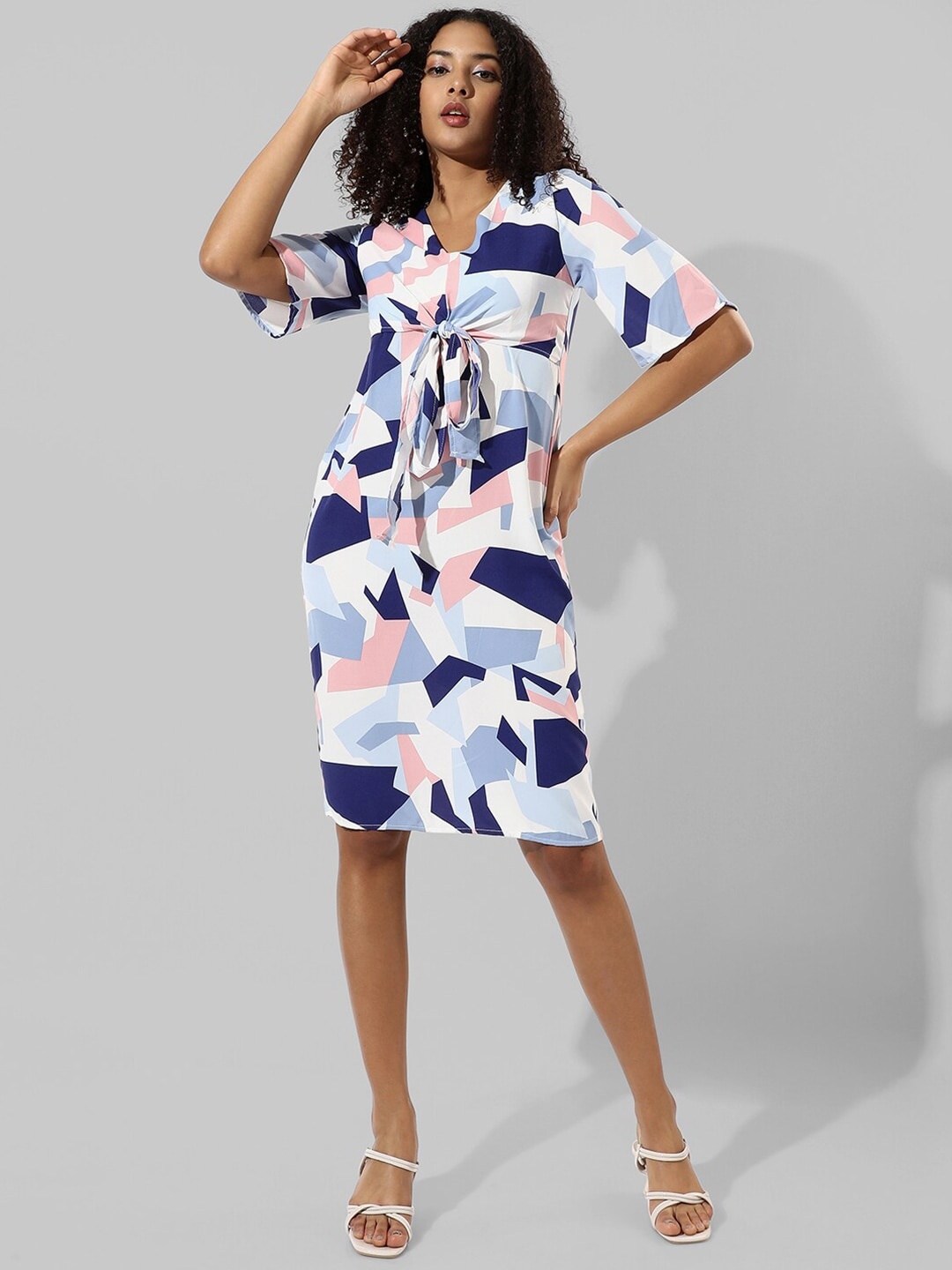 

Campus Sutra Print Sheath Dress, Multi