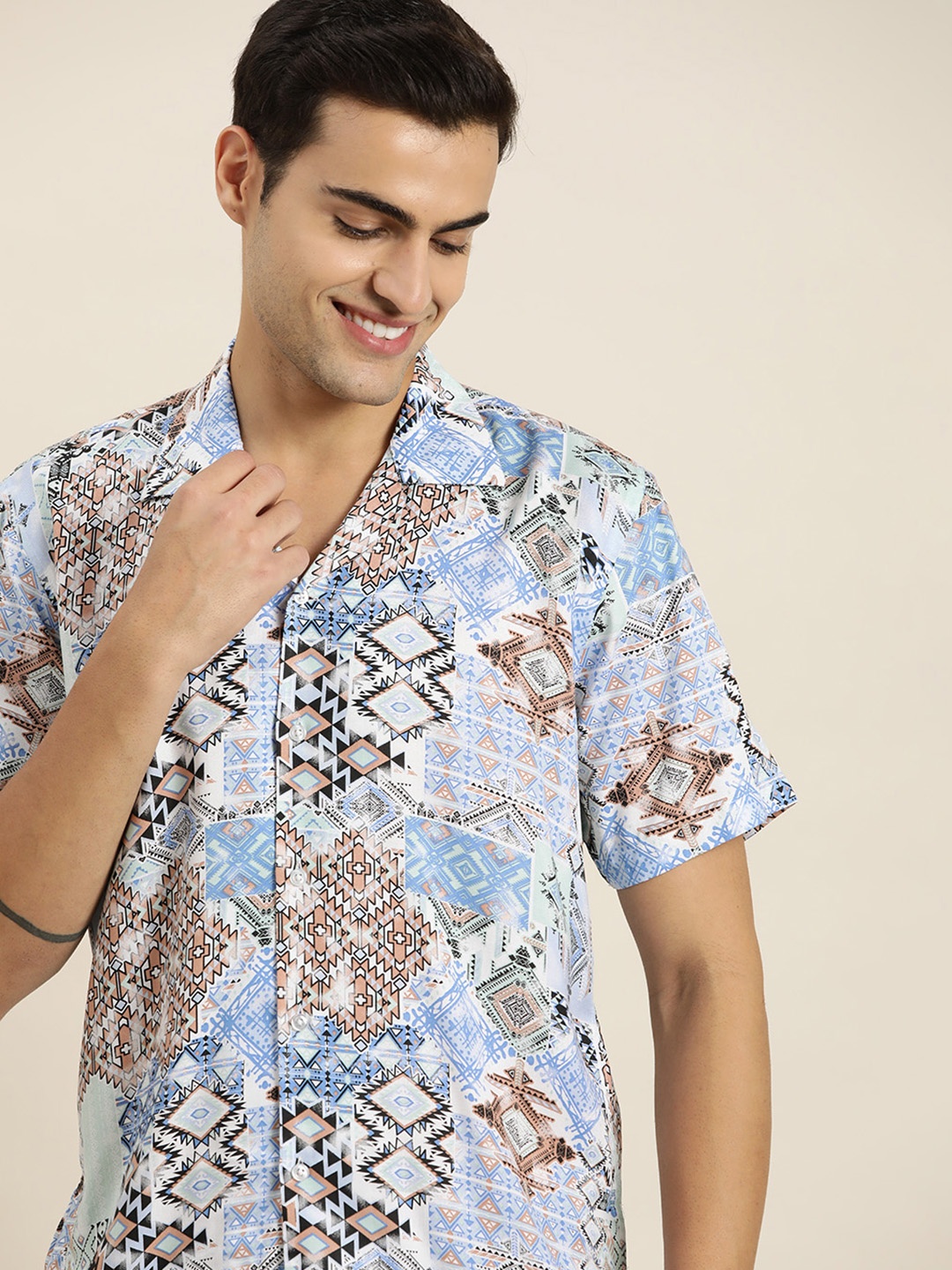 

Hancock Printed Relaxed Opaque Casual Shirt, Multi