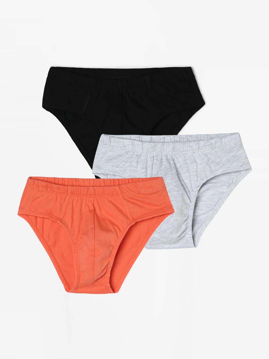 

Fame Forever by Lifestyle Boys Pack Of 3 Pure Cotton Basic Briefs, Orange
