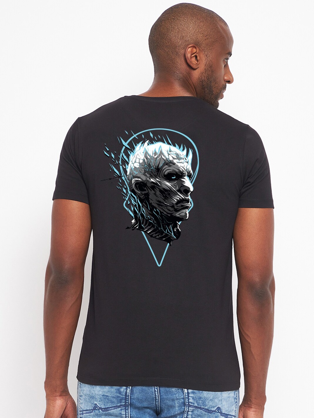 

Wear Your Mind Night King Printed Pure Cotton T-shirt, Black