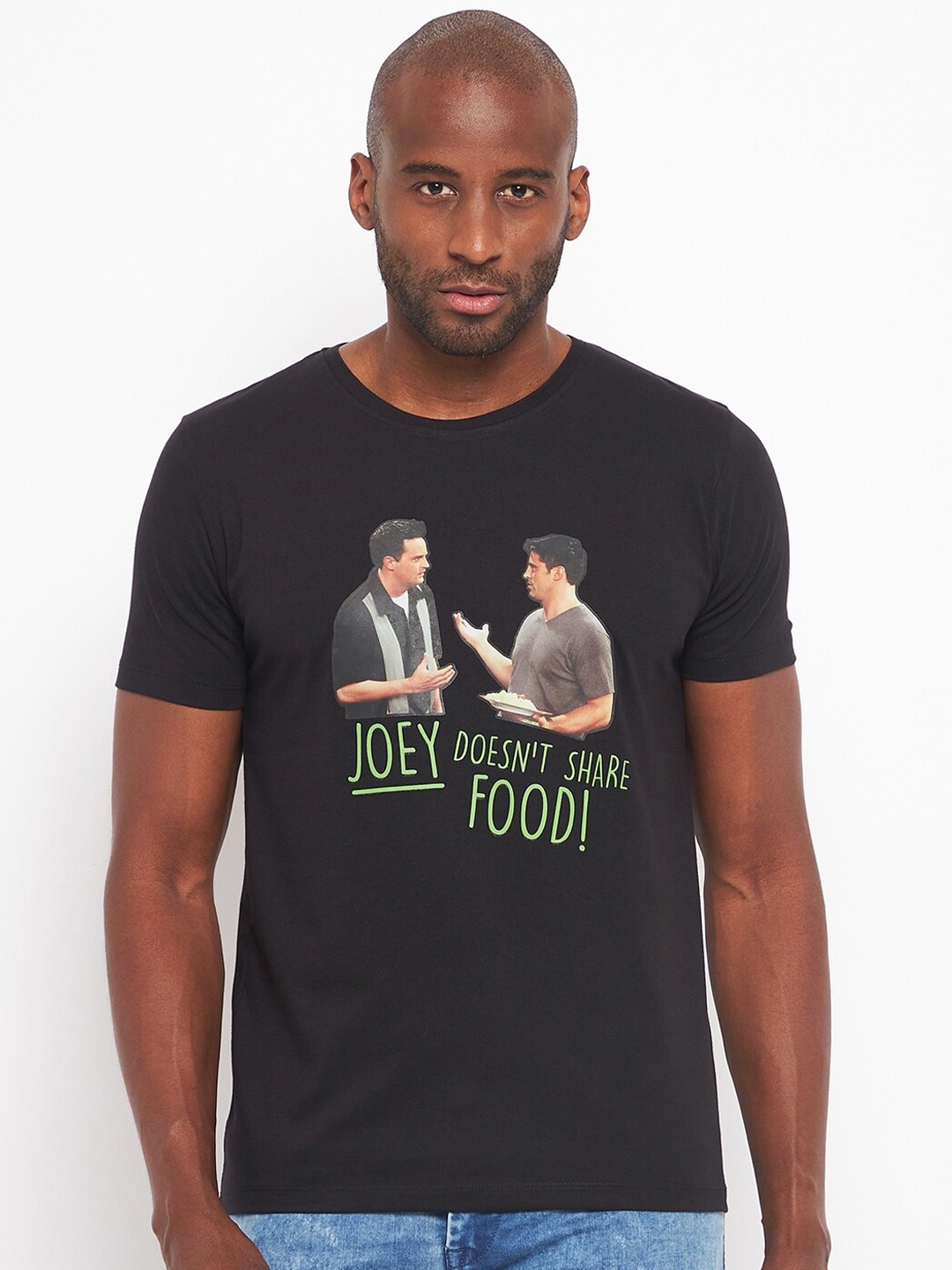 

Wear Your Mind Friends Printed Pure Cotton T-shirt, Black