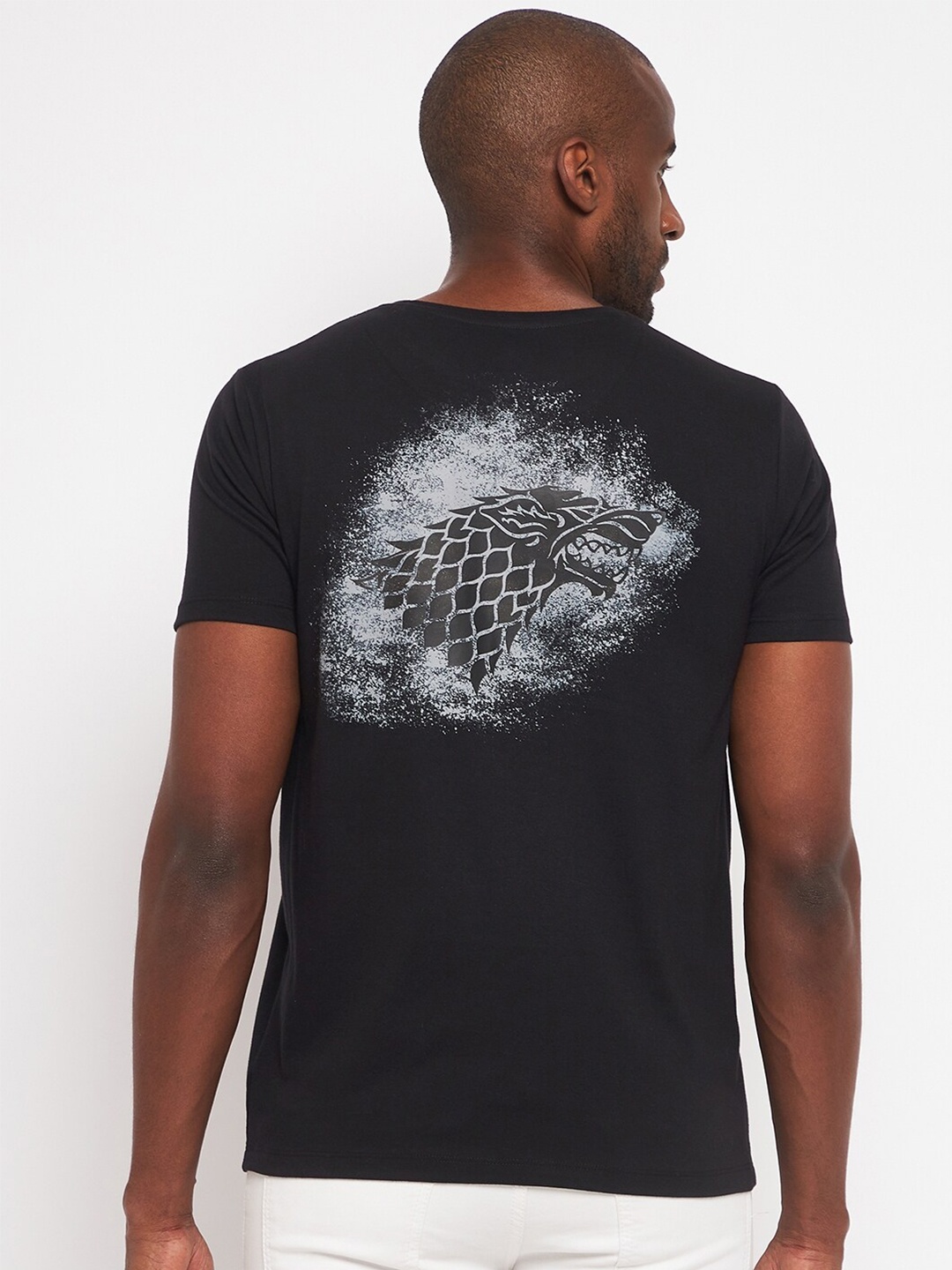Wear Your Mind Graphic Printed Pure Cotton T-Shirt, Black