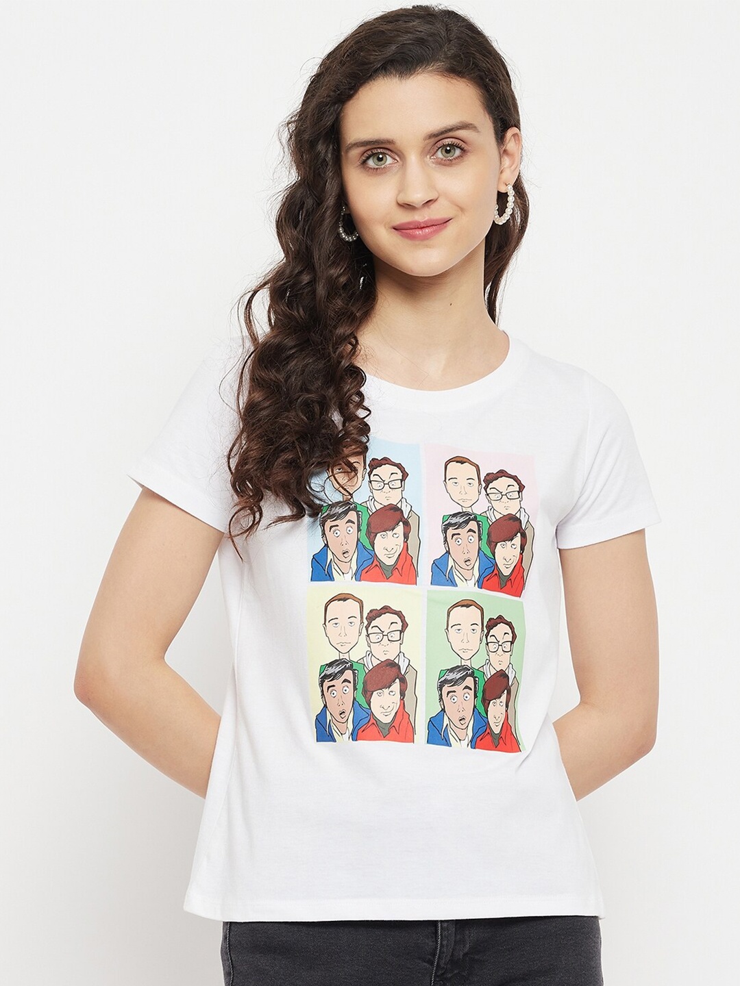 Wear Your Mind Graphic Printed Pure Cotton T-shirt, White