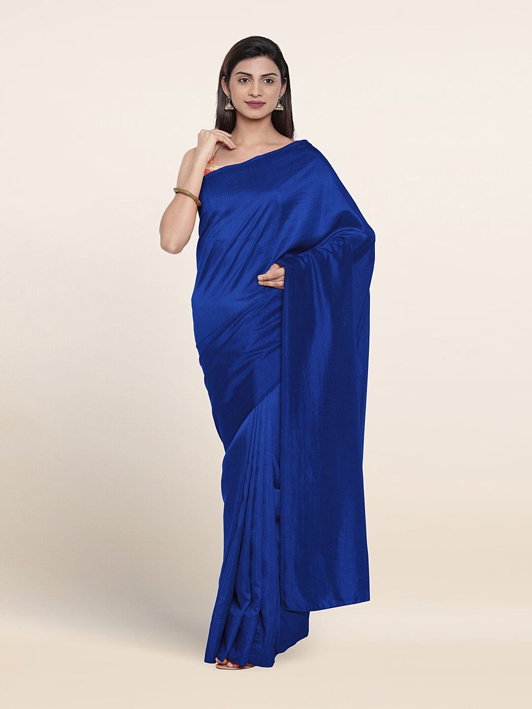 

Pothys Poly Georgette Saree, Blue