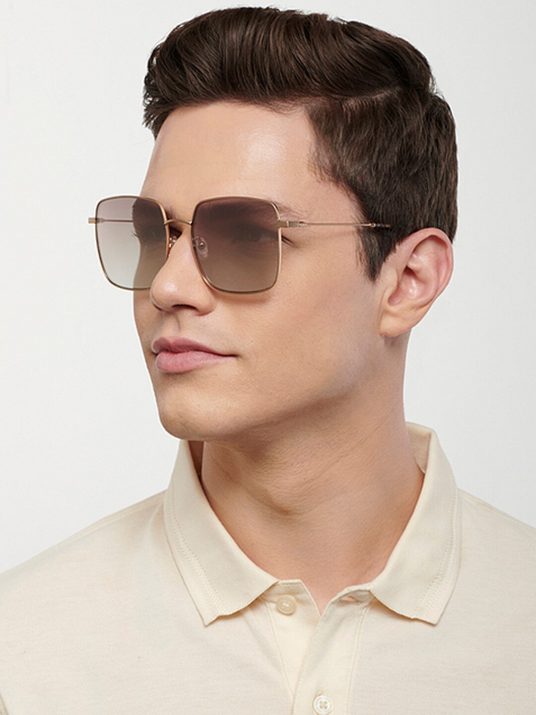 

John Jacobs Full Rim Square Sunglasses with UV Protected Lens 138241, Brown