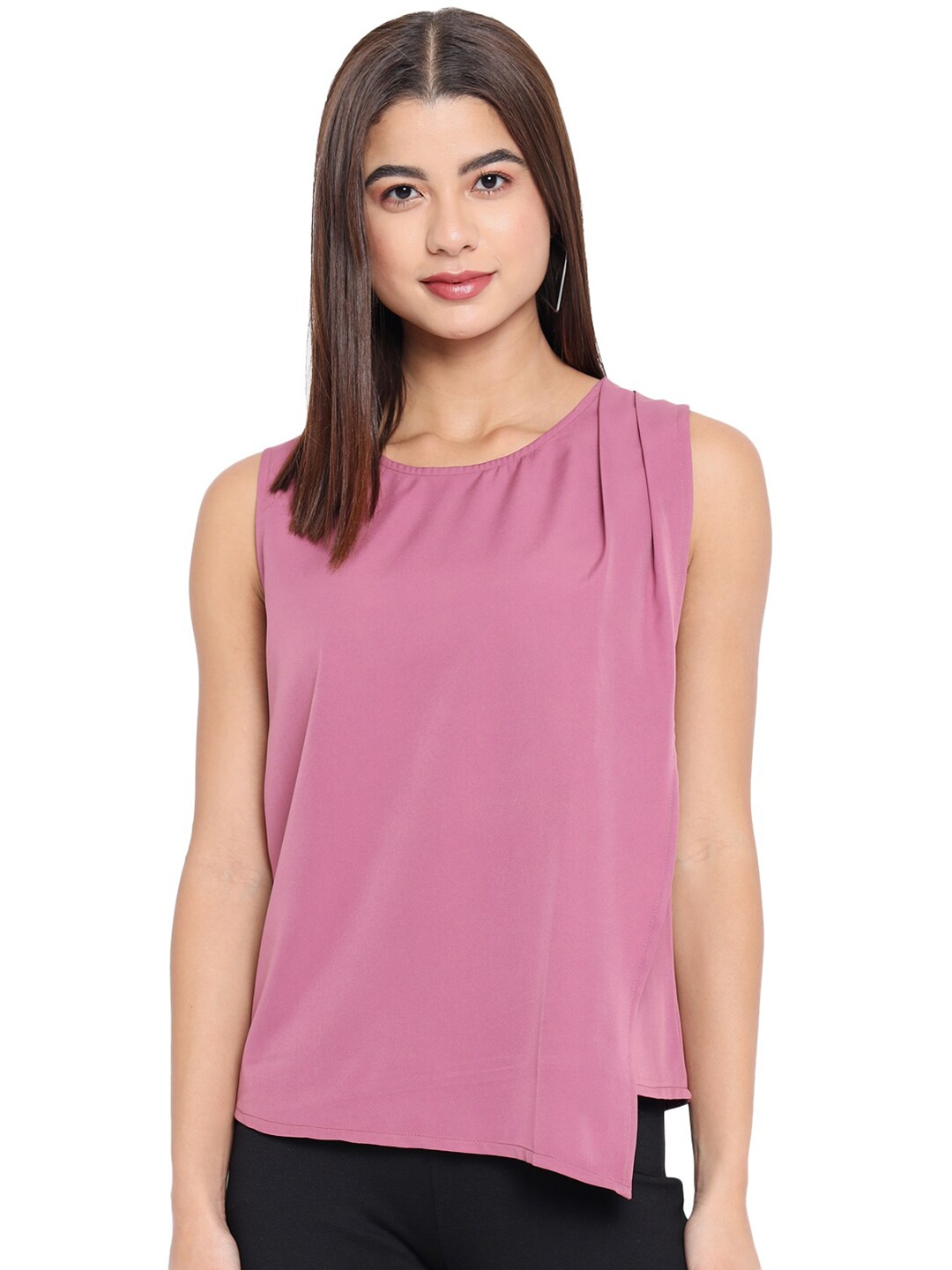 

ALL WAYS YOU Round Neck Top, Pink