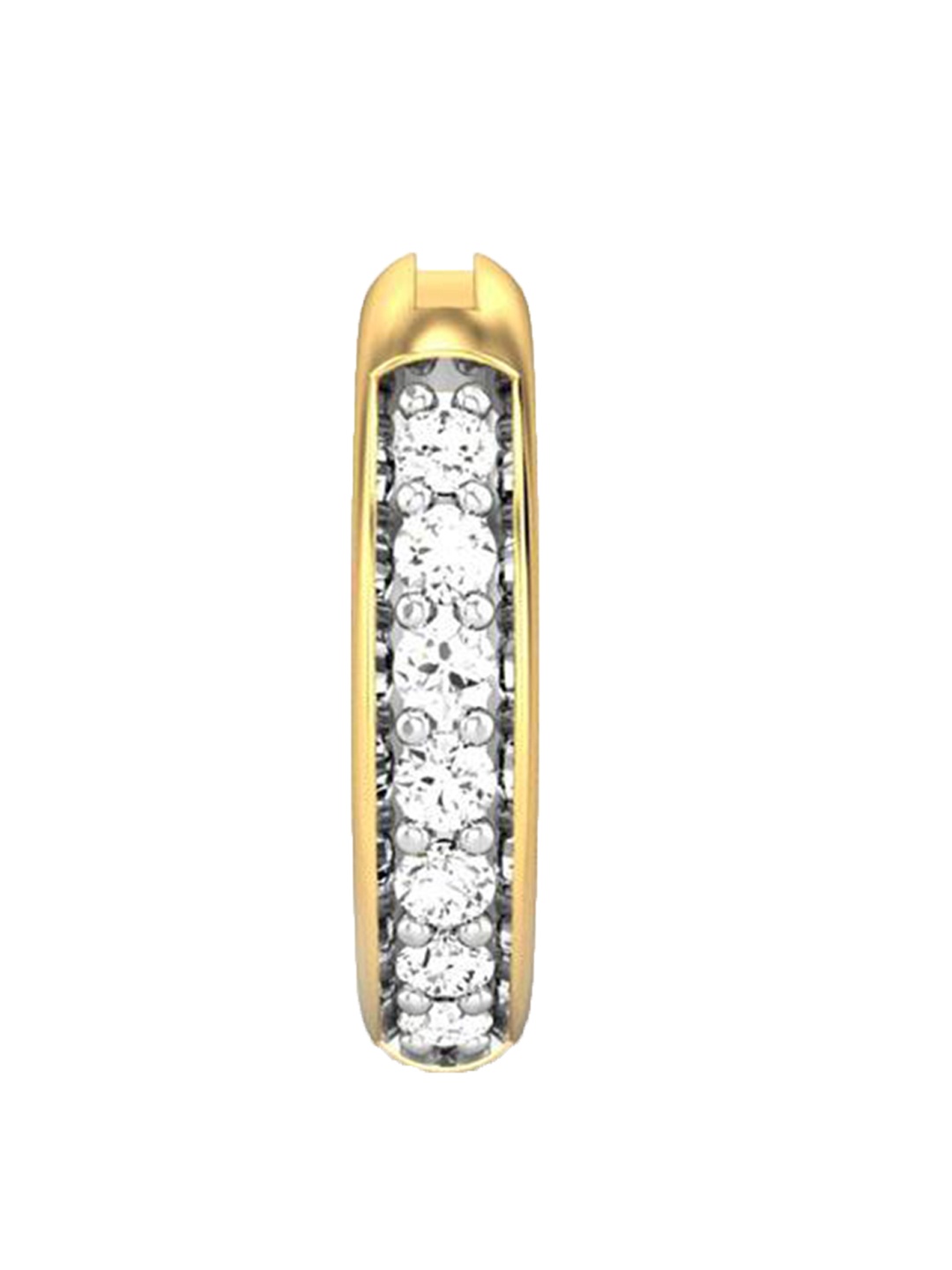 

CANDERE A KALYAN JEWELLERS COMPANY 18KT Gold Diamond Nosepin-1.65gm