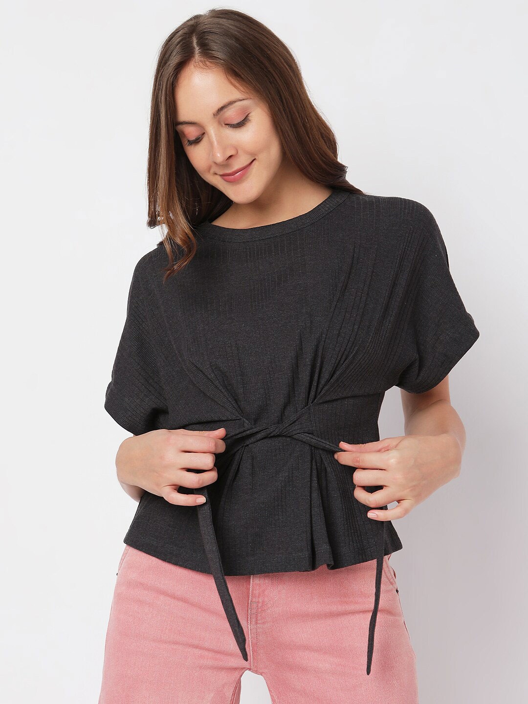 

Vero Moda Puff Sleeve Cotton Top, Black