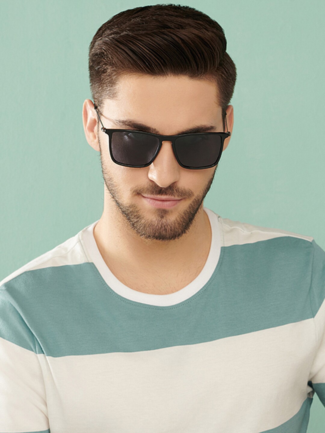 

Vincent Chase Lens & Square Sunglasses with Polarised and UV Protected Lens 148072, Grey