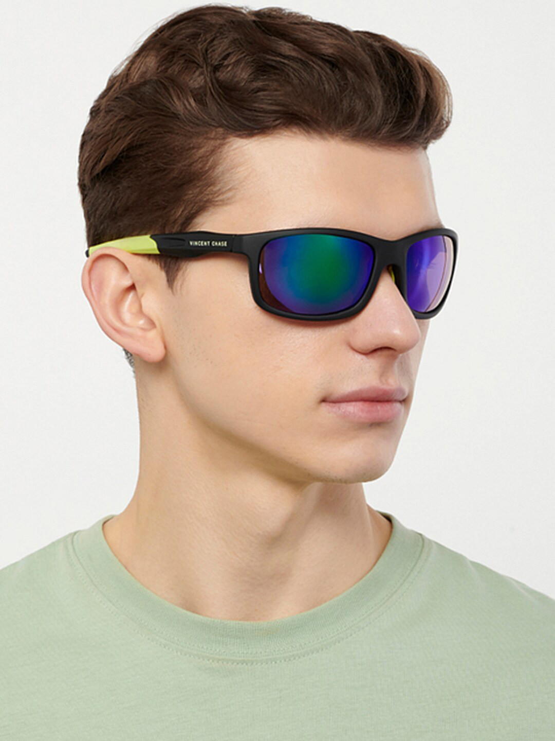 

Vincent Chase Lens & Wayfarer Sunglasses with Polarised and UV Protected Lens 149104, Green
