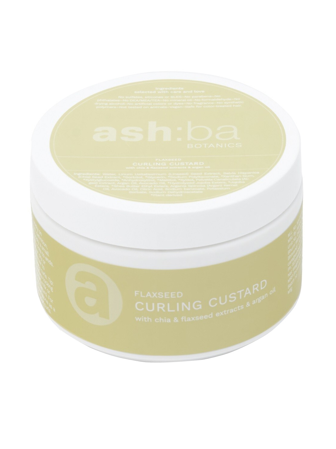 

Ashba Botanics Flaxseed Curling Custard Natural Styling Gel For Curly & Wavy Hair, Na