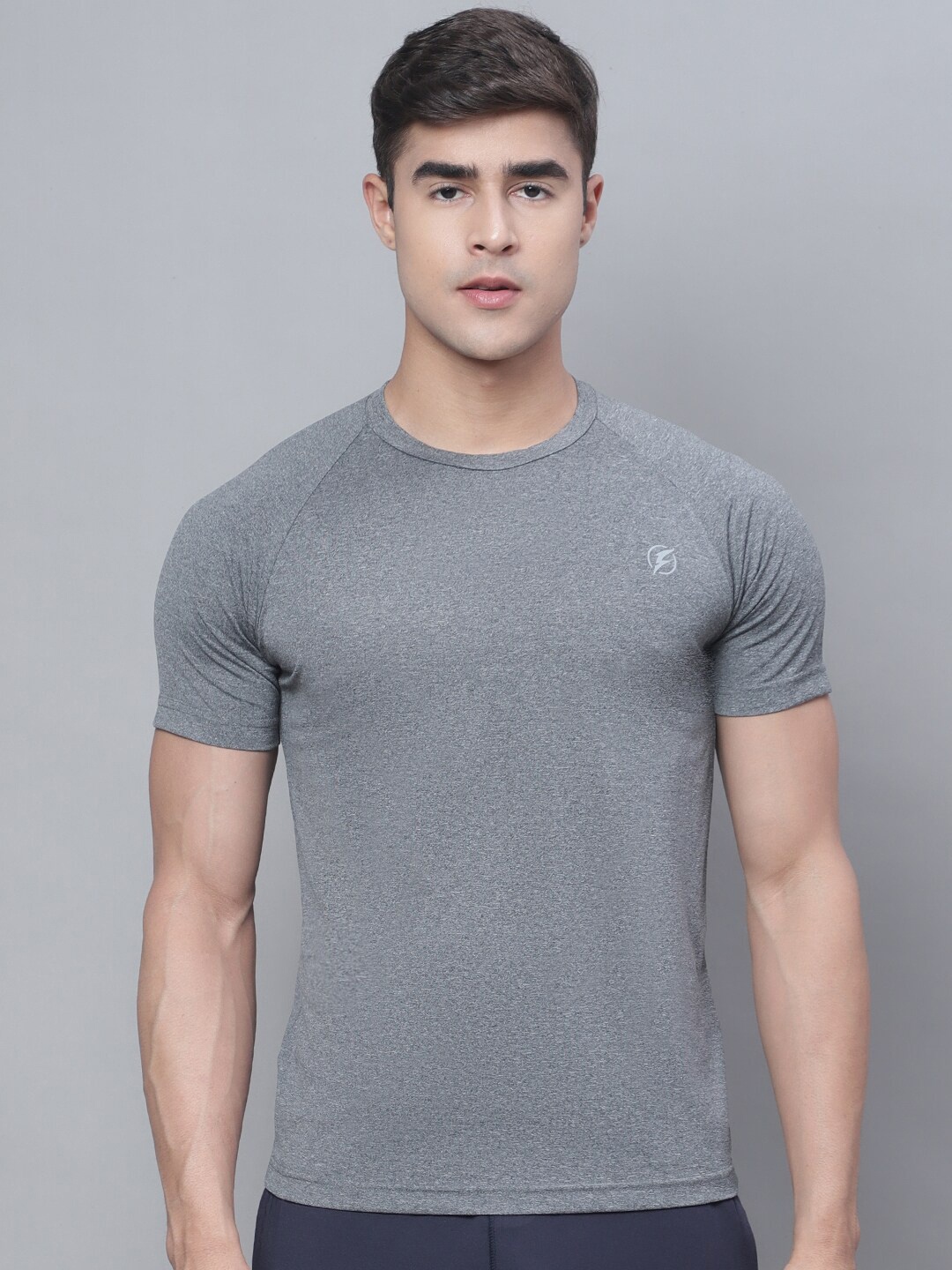 

Friskers Short Sleeve Round Neck Anti Odour Sports T-shirt, Grey