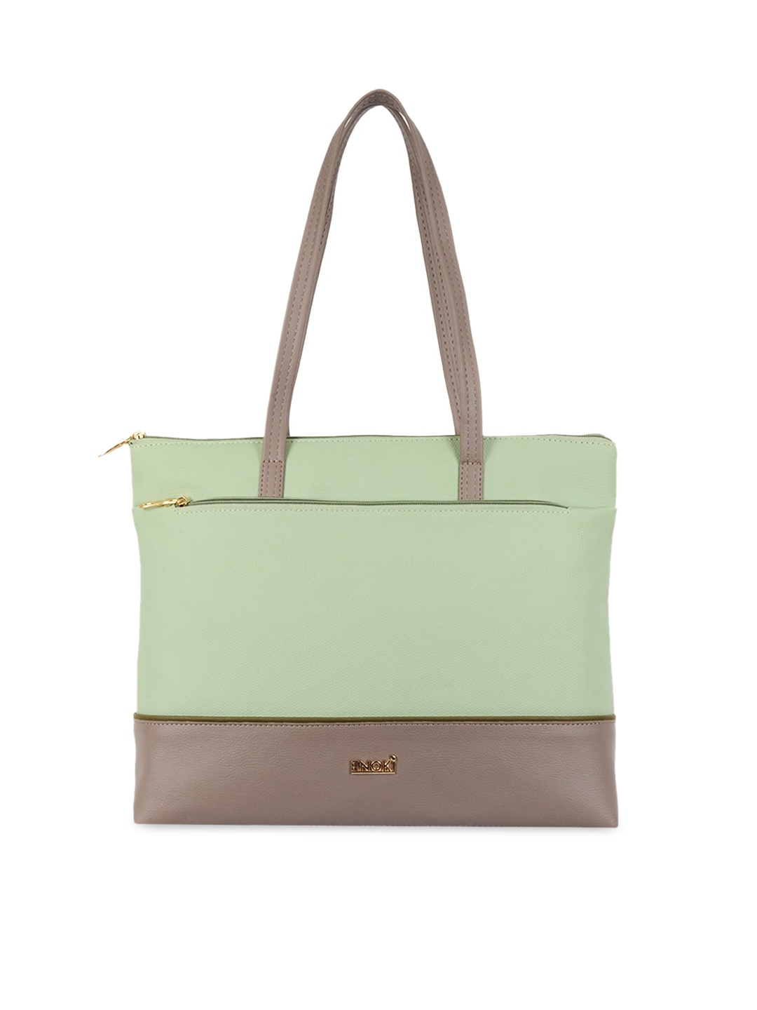 

ENOKI Oversized Structured Tote Bag, Sea green