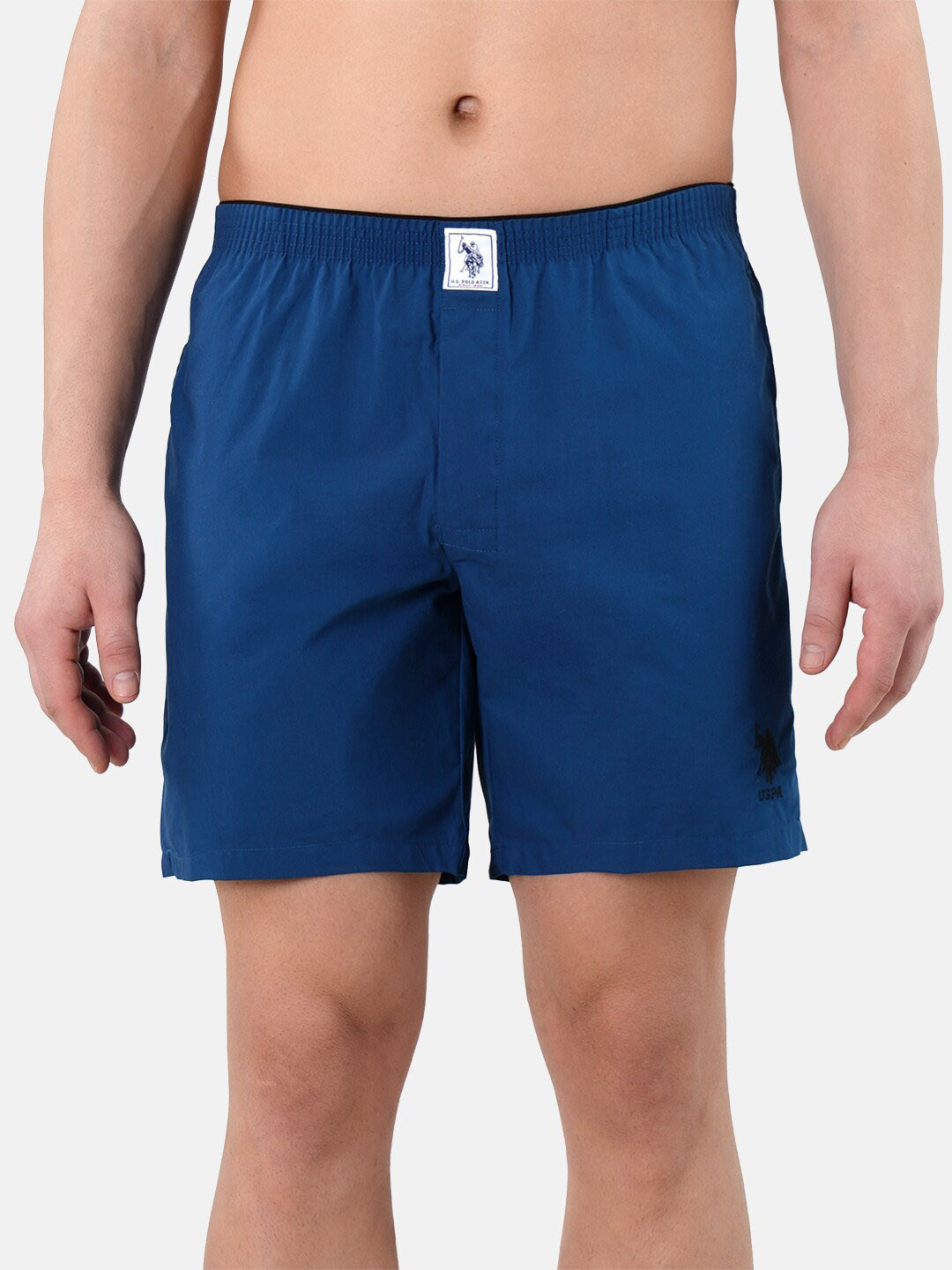 

U.S. Polo Assn. Men Logo Detail Pure Cotton Boxer I108-B11-PL, Blue