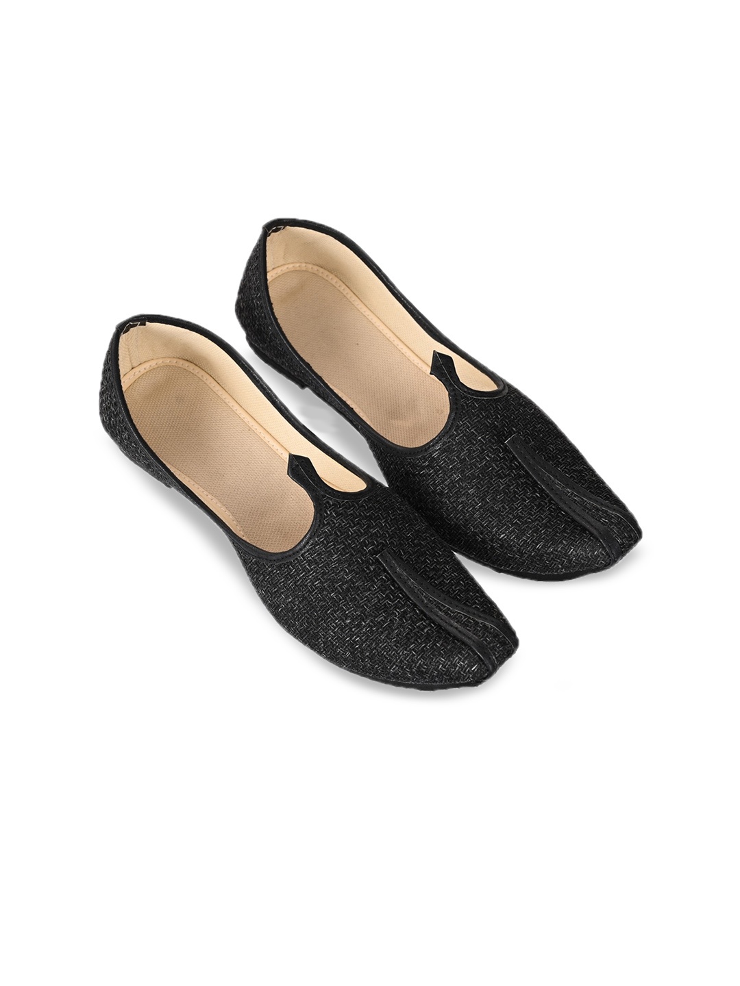 

Aristitch Men Woven Design Basics Mojaris, Black