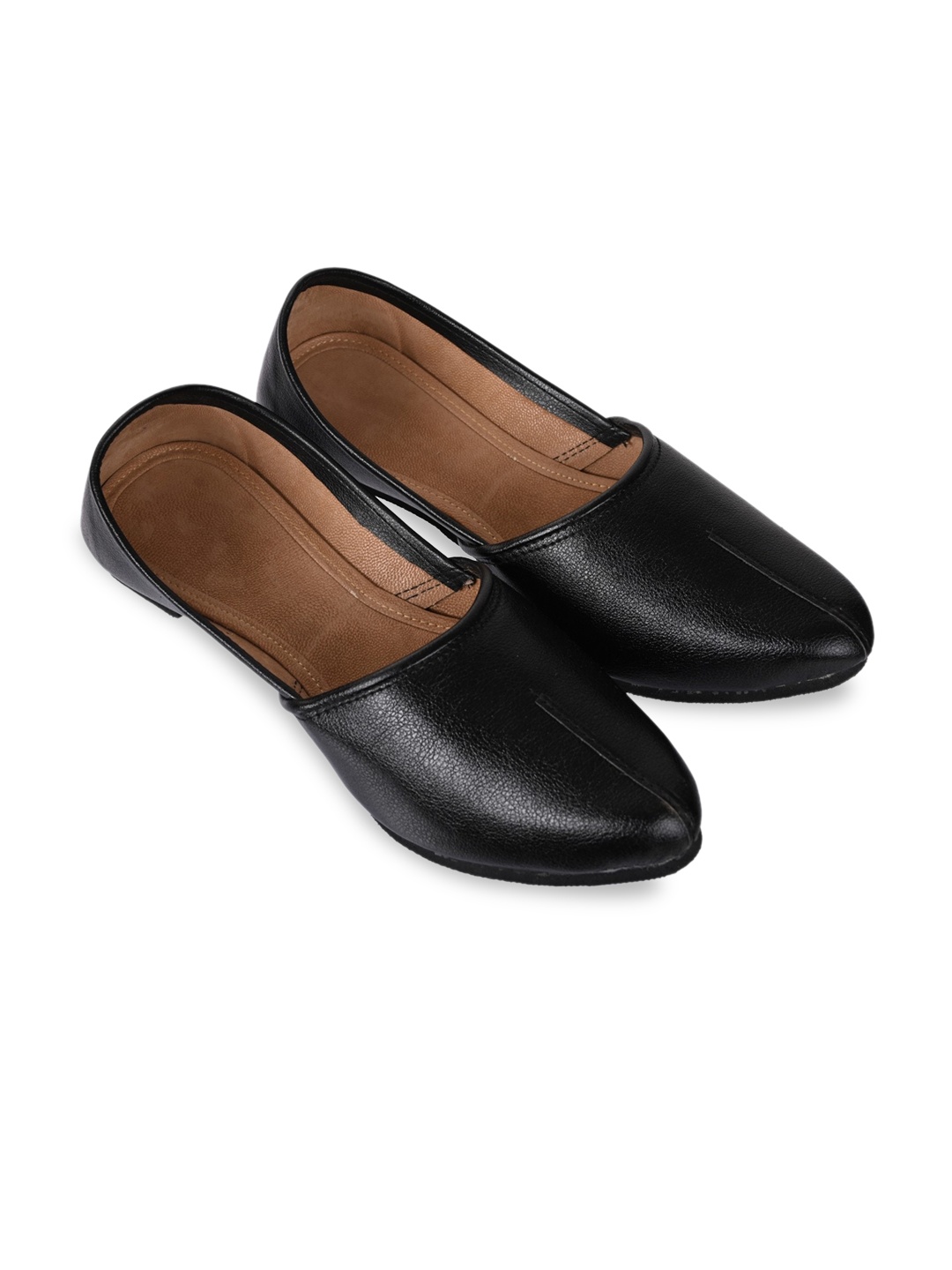 

Aristitch Men Pointed Toe Mojaris, Black