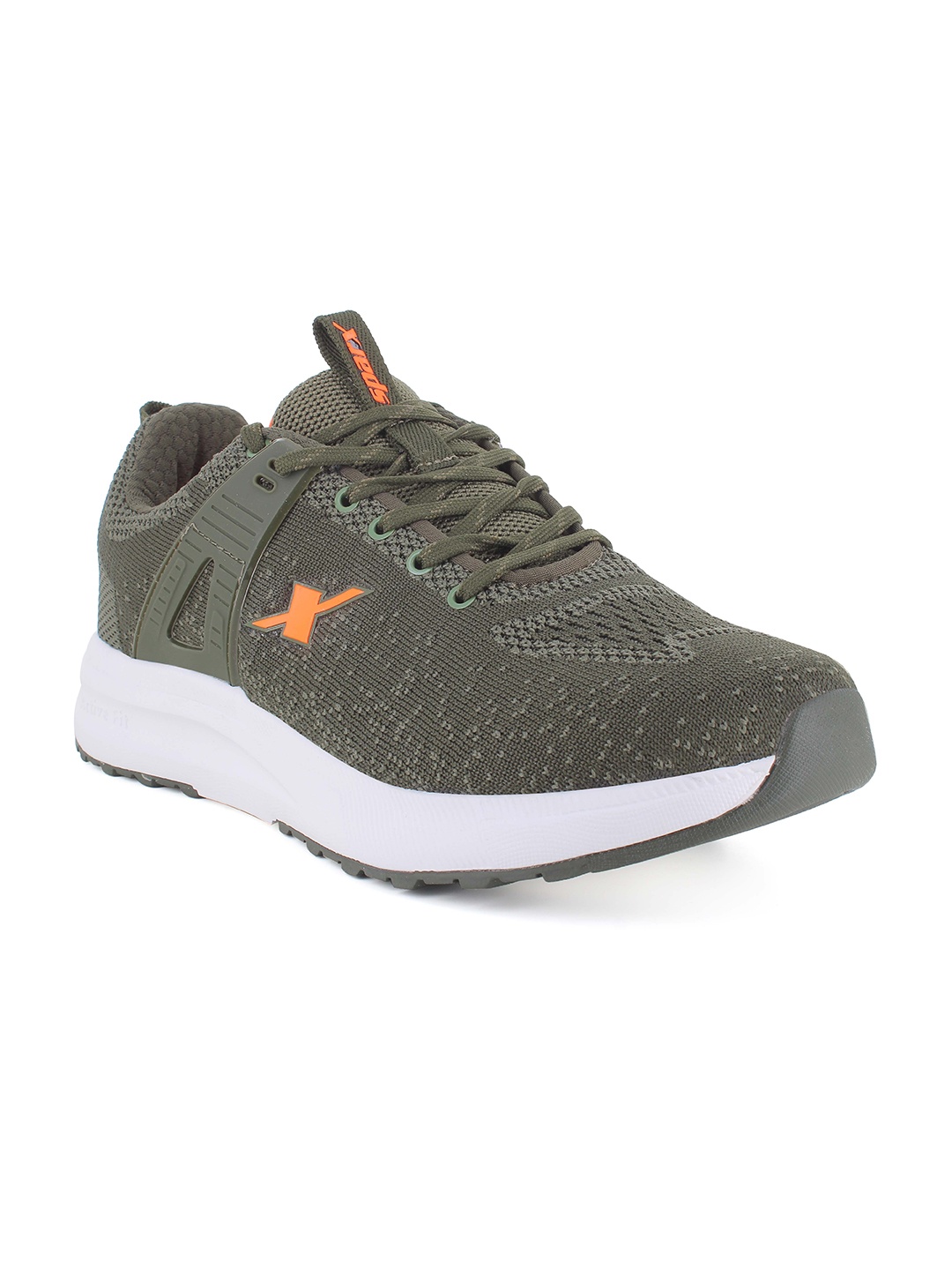 

Sparx Men Lace-Up Mesh Running Non-Marking Shoes, Olive