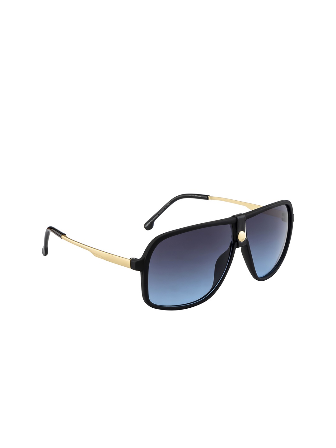 

Mast & Harbour Full Rim Square Sunglasses with UV Protected Lens MH-M25108, Black