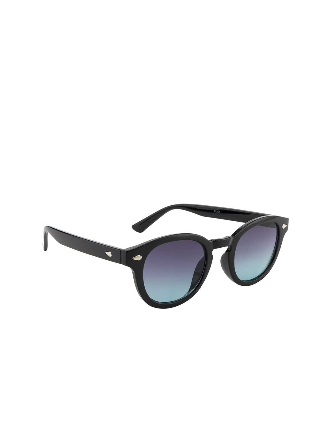 

Mast & Harbour Full Rim Oval Sunglasses with UV Protected Lens MH-M25124, Black