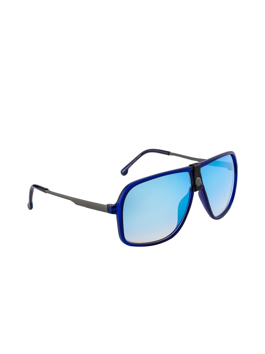 Mast & Harbour Full Rim Square Sunglasses with UV Protected Lens MH-M25114, Blue