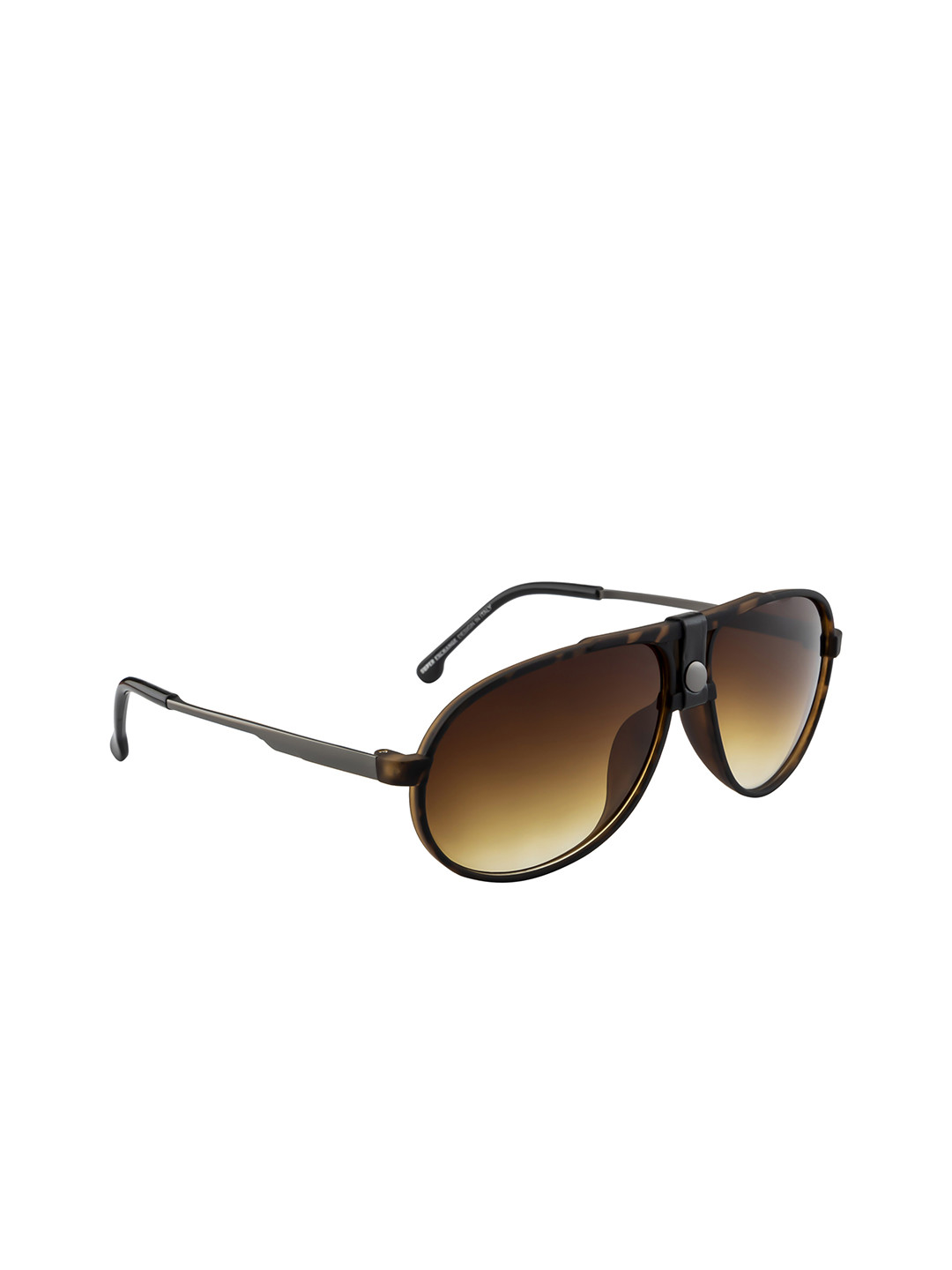 

Mast & Harbour Full Rim Aviator Sunglasses with UV Protected Lens MH-M25103, Brown