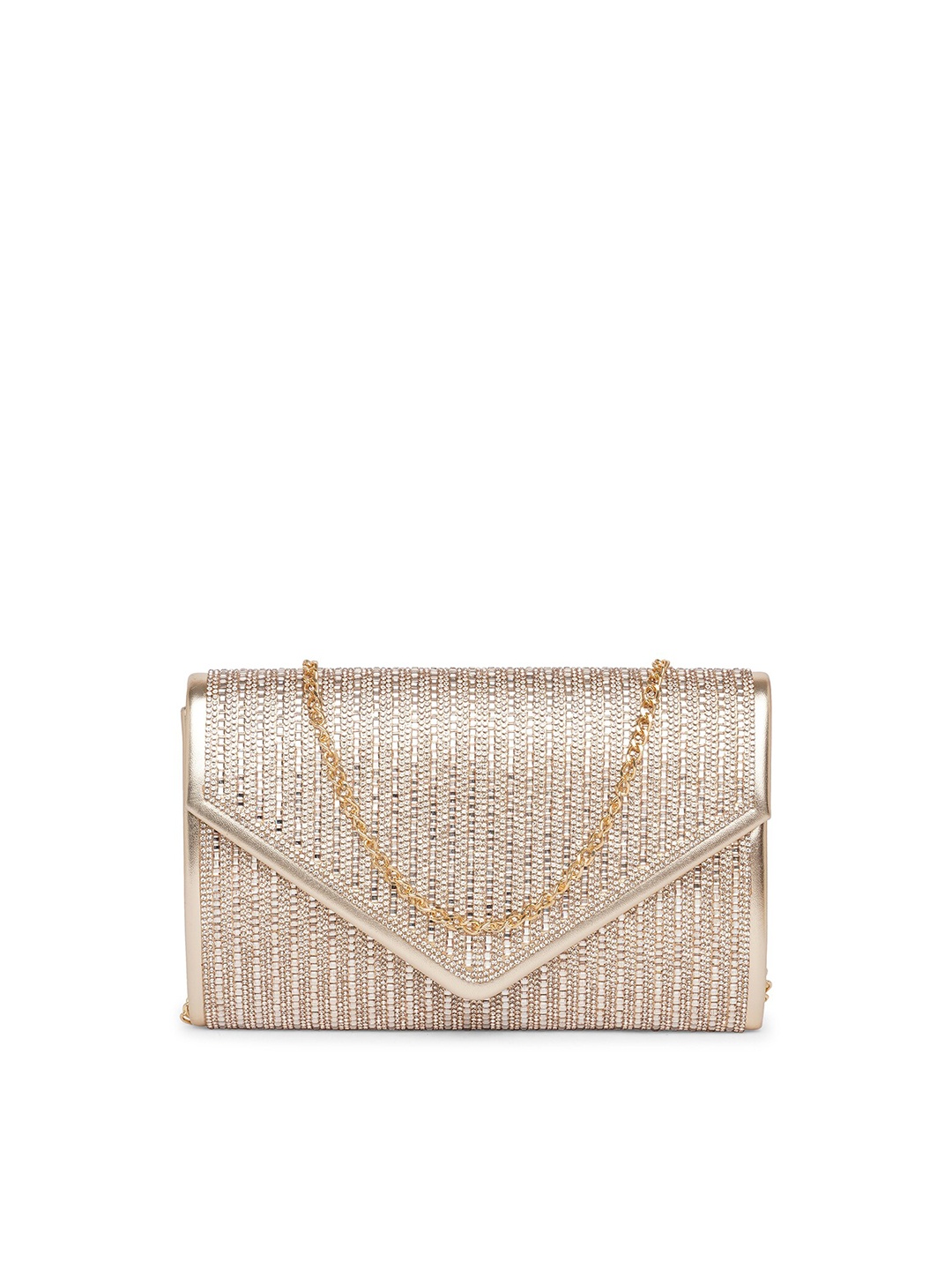 

ALDO Embellished Envelope Clutch, Gold