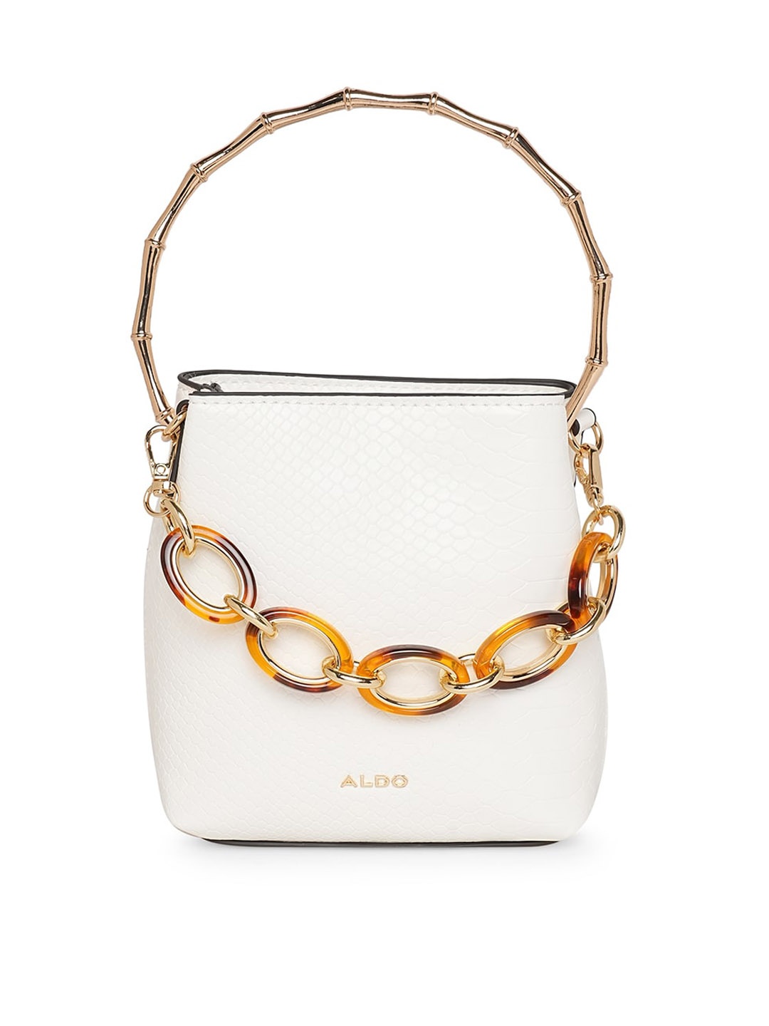 

ALDO Textured Bucket Handheld Bag, White