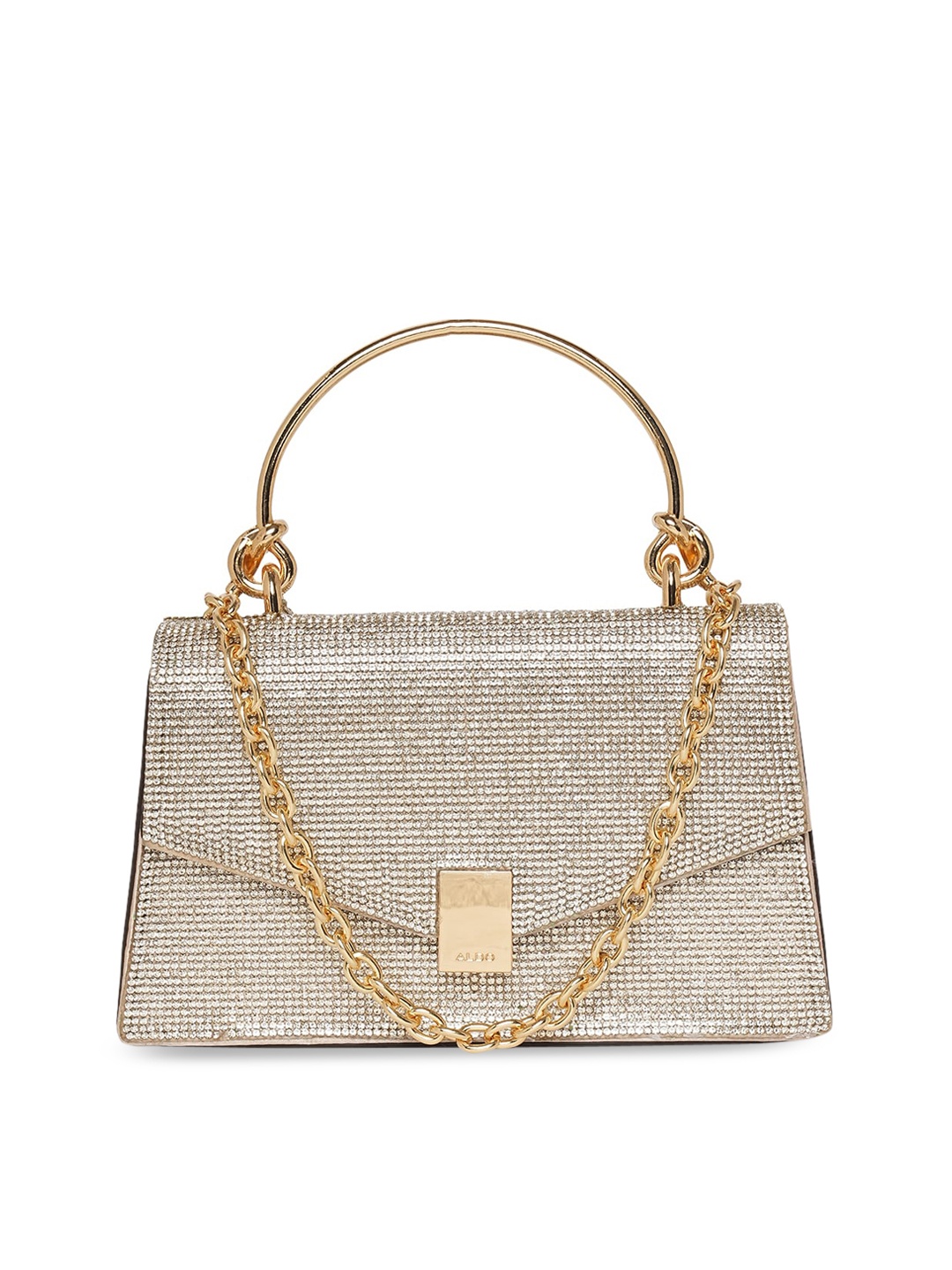 

ALDO Textured Structured Satchel, Gold