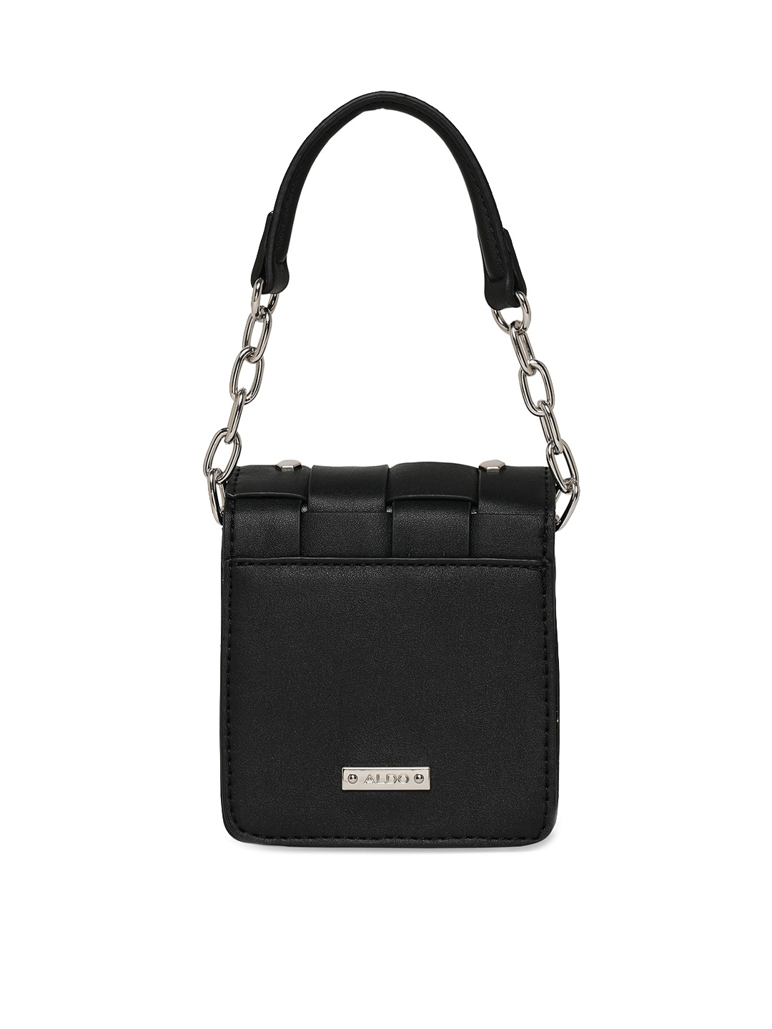 

ALDO Women Textured Handheld Bag, Black