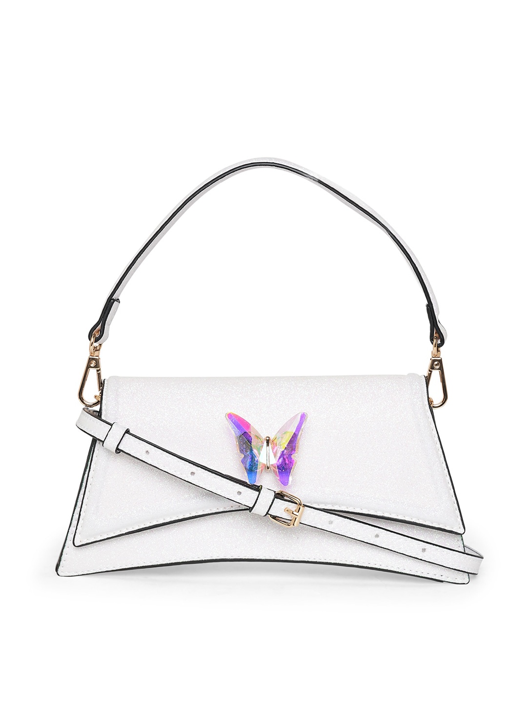 

ALDO Embellished Structured Sling Bag, White