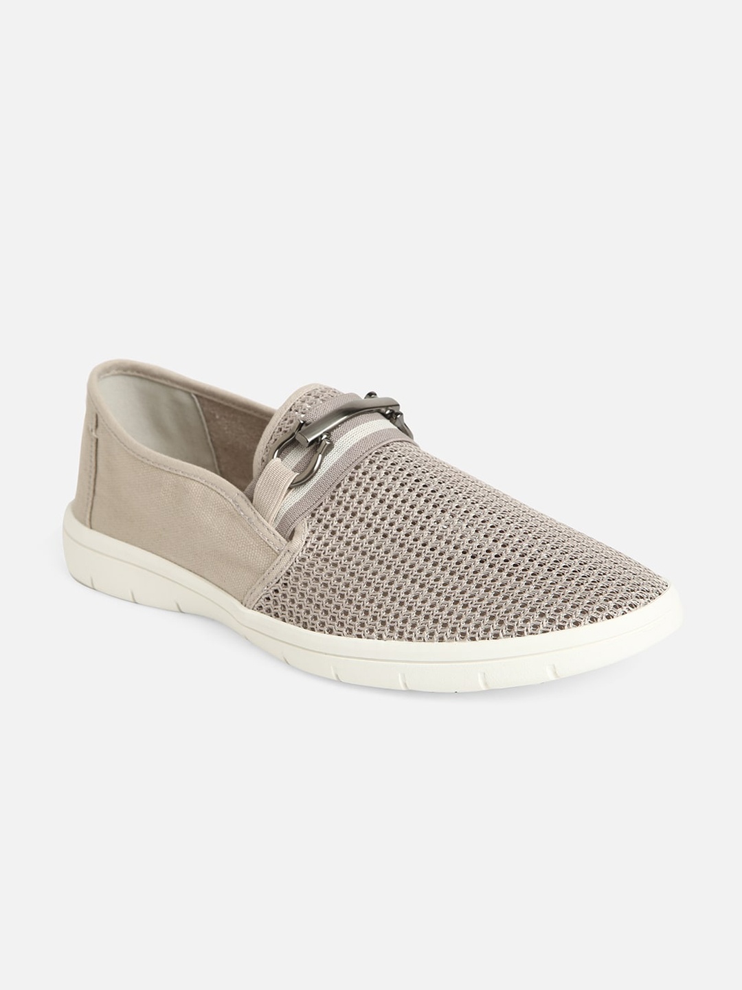 

ALDO Men KAERIVEN Embellished Woven Design Comfort Insole Textile Basics Slip-On Sneakers, Beige