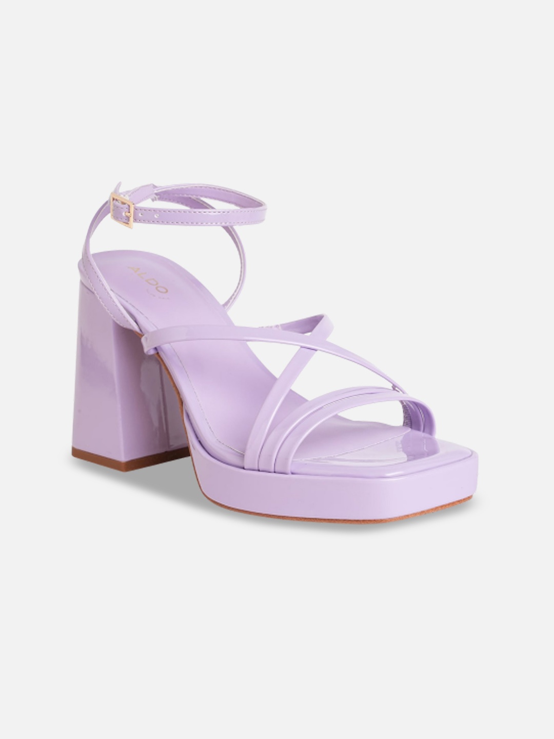 

ALDO Open Toe Block Heels, Purple