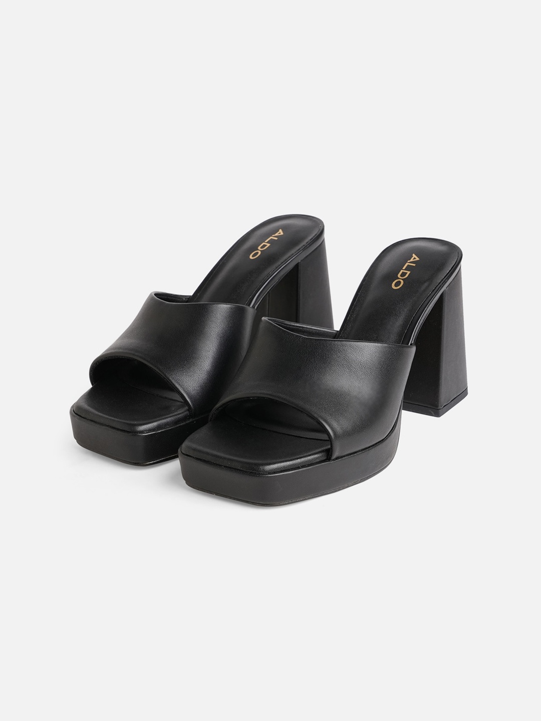 

ALDO Open Toe Platform Heels, Black