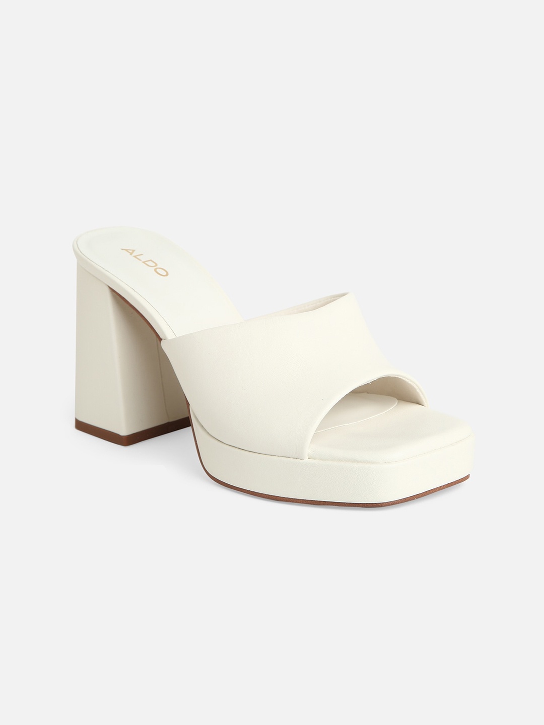 

ALDO Open Toe Platform Heels, White