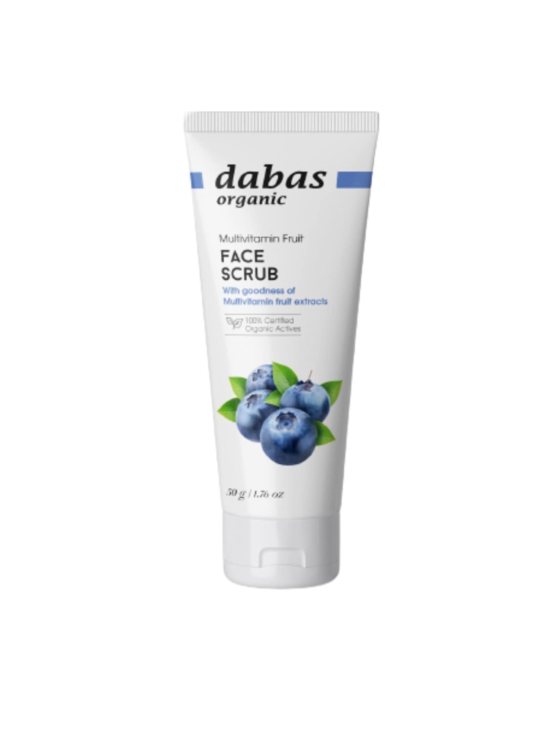 

Dabas Organic Multivitamin Fruit Face Scrub - 50 g, White