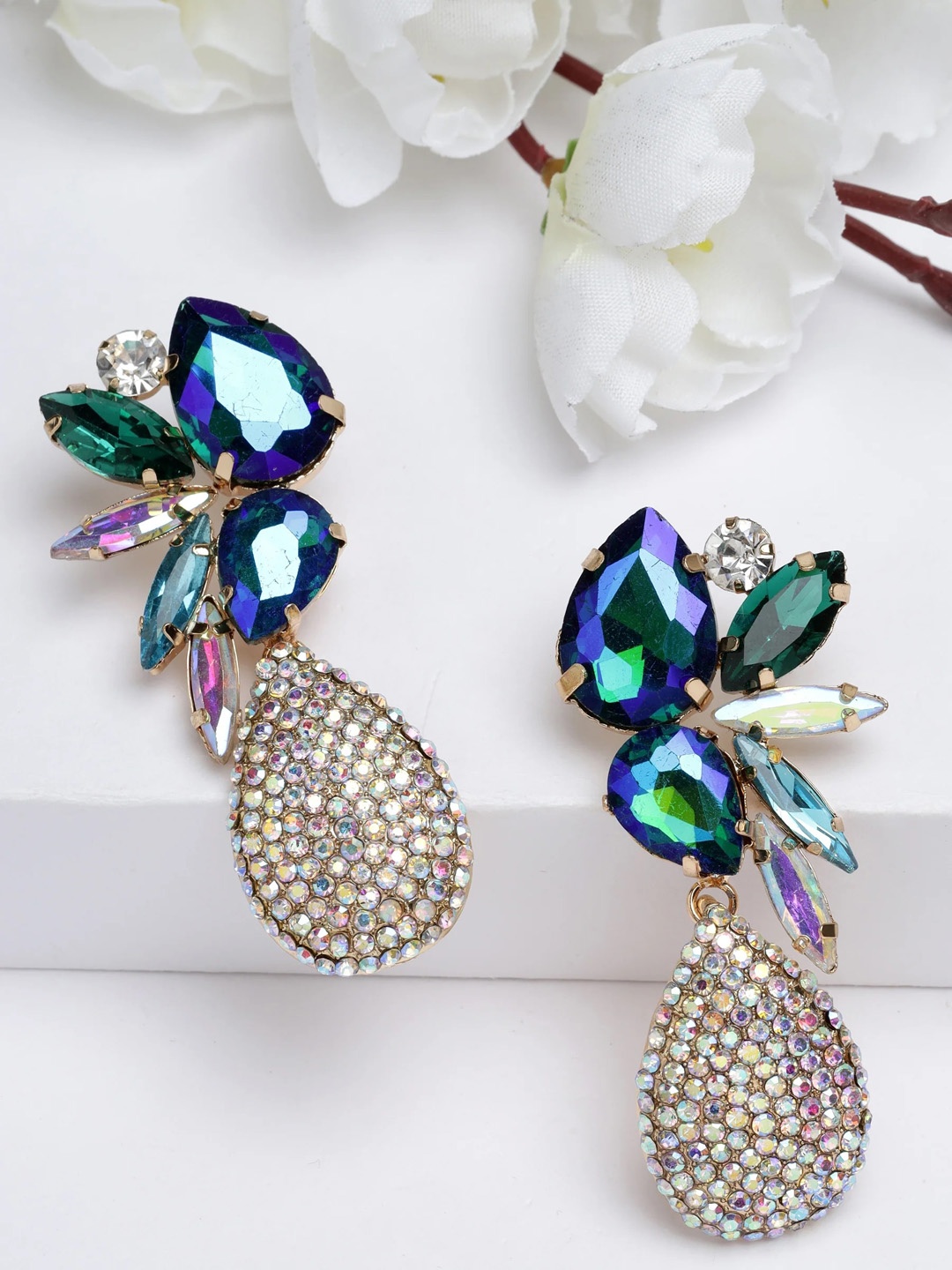 

AVANT-GARDE PARIS Gold-Plated Teardrop Shaped Drop Earrings