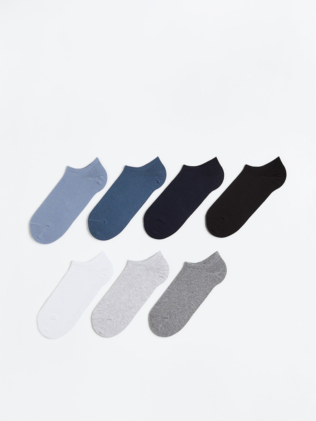 

H&M Men 7-Pack Trainer Socks, Black